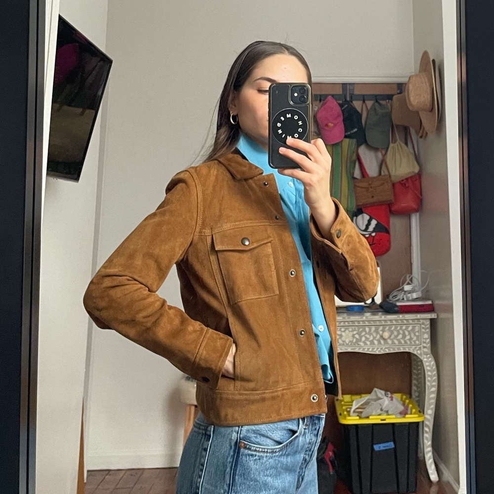 Suede leather jacket from Madewell